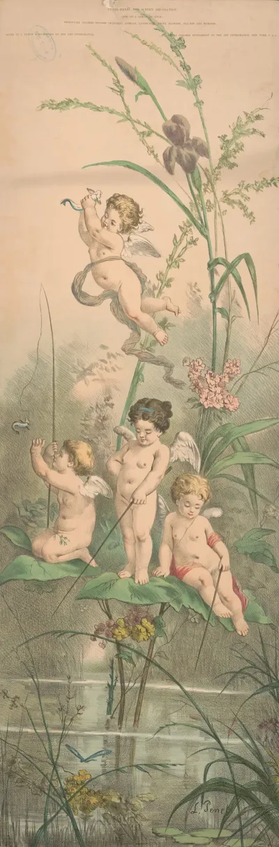 Four Cupids Fishing