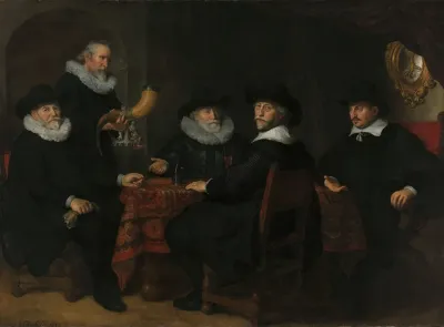 Four Governors Of The Arquebusiers Civic Guard Amsterdam 1642