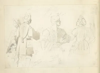 Four Half Length Studies Of Men Wearing Hats