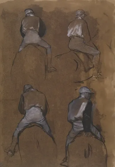 Four Studies Of A Jockey