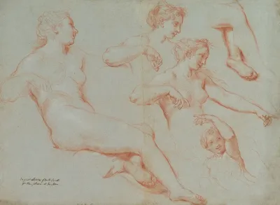 Four Studies Of Recumbent Female Nudes Galatea