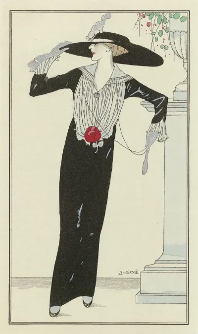 Fourreau De Satin Noir