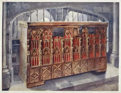 Fourteenth Century Buttressed Coffer