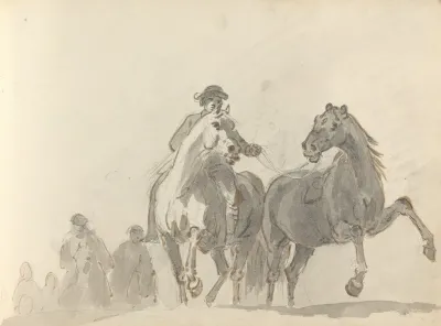 Fourty Three Studies Of Horses And Riders Pl 27