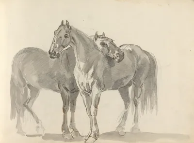 Fourty Three Studies Of Horses And Riders Pl 28