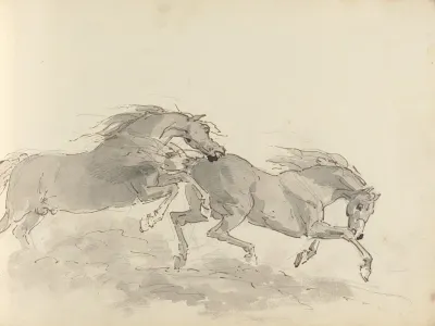Fourty Three Studies Of Horses And Riders Pl 41