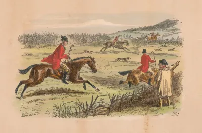 Fox Hunting Sketches No 6 Over The Hills And Far Away Yokel To Half Baked Stagger