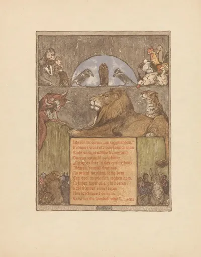 Fox Reinaert Before Lion Nobel And Other Animals In Tribunal