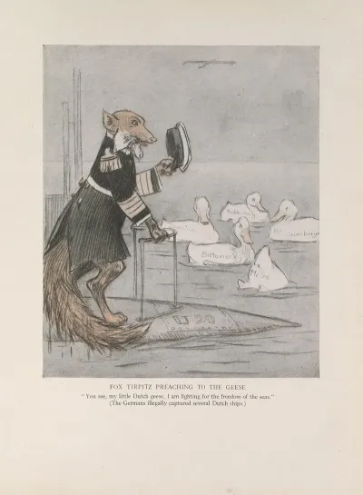 Fox Tirpitz Preaching To The Geese