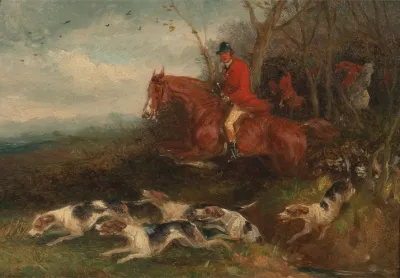 Foxhunting Breaking Cover