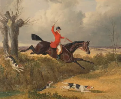 Foxhunting Clearing A Ditch