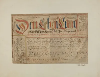 Fractur Illuminated Writing