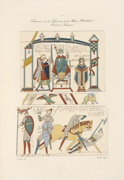Fragmens De La Tapisserie De La Reine Malthide