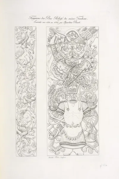 Fragmens Des Bas Reliefs Du Meme Tombeau Executee Ver 1521 Ou 1522 Par Agostino Busti