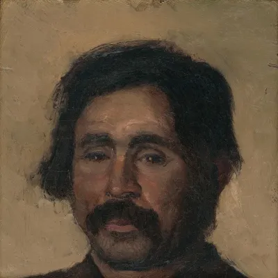 Fragment Of A Head Study Of A Gypsy