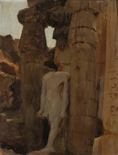 Fragment Of A Temple In Luxor From The Journey To Egypt