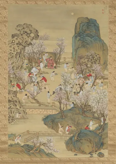 Fragrant Garden Under A Hazy Moon