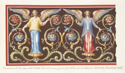 Frammento Di Una Pittura Antica Soperto Lanno 1689 In Una Vigina Fuori Della Porta San Sebastiano Dirincontro Domine Quo Vadis