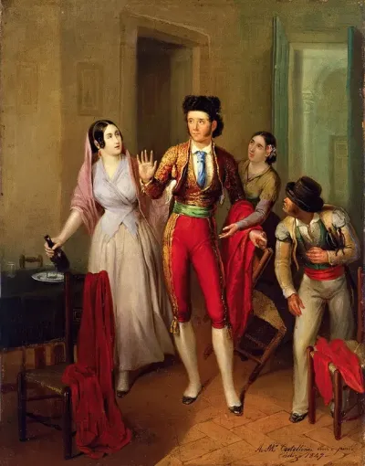 Francisco Montes Paquiro Before A Bullfight The Bullfighters Farewell