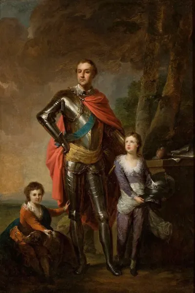 Franciszek Ksawery Branicki With His Sons Aleksander And Wladyslaw