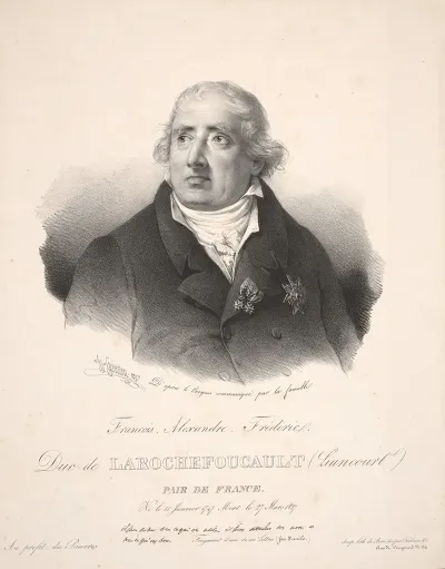 Francois Alexandre Frederic Duc De Larochefoucault Liancourt Peer Of France