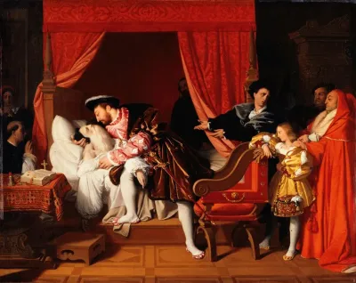 Francois Ier Recoit Les Derniers Soupirs De Leonard De Vinci