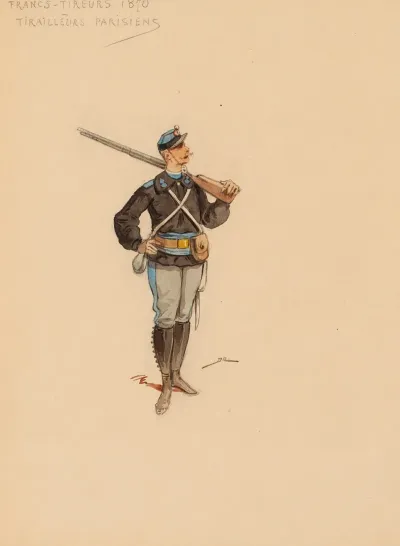 Francs Tireurs 1870 Tirailleurs Parisiens