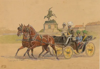 Franz Joseph Auf Dem Heldenplatz