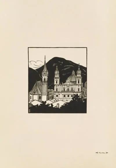 Franziskanerkirche And Dom From The Monchsberg