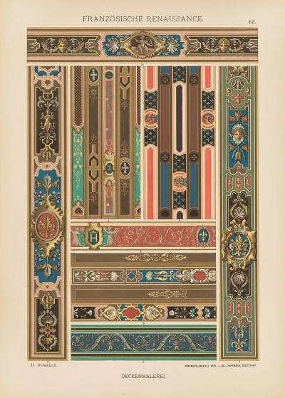Franzosische Renaissance Deckenmalerei