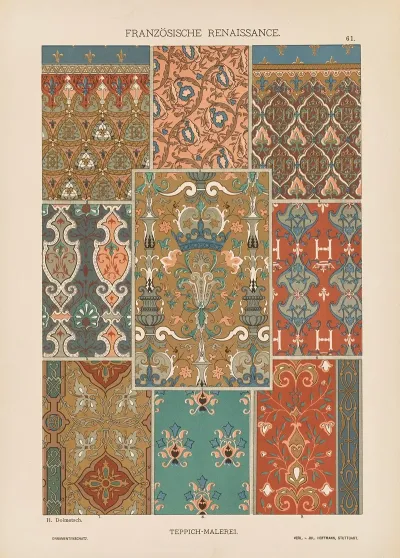 Franzosische Renaissance Teppich Malerei