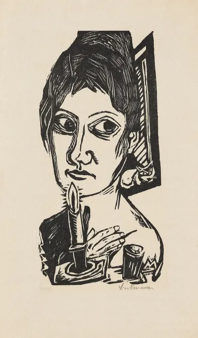 Frau Mit Kerze