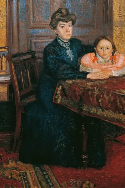 Frau Mit Kind Mathilde Schonberg Mit Tochter Gertrud Doppelbildnis Mathilde Und Gertrud Schonberg