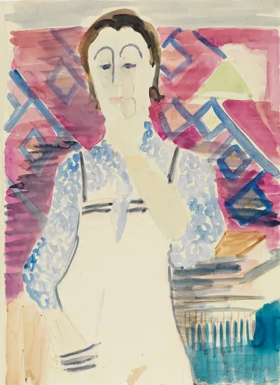 Frau Mit Schurze Erna Kirchner