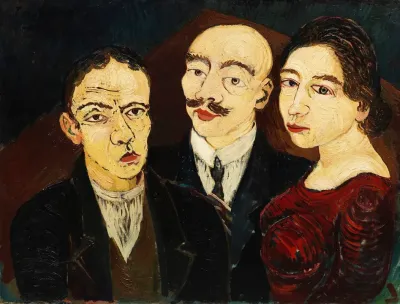 Frau Mit Zwei Mannern