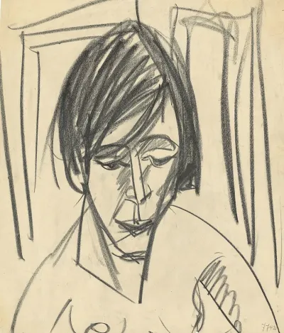 Frauenportrait Erna Schilling