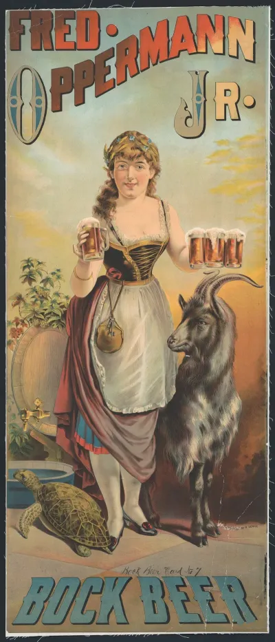Fred Opperman Jr Bock Beer Bock Beer Card No 7