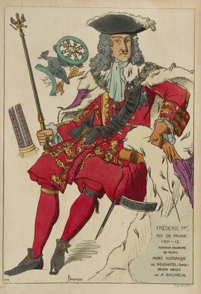Frederic 1er Roi De Prusse 1701 13 Portrait Anonyme Du Temps Musee Historique De Neuchatel Suisse