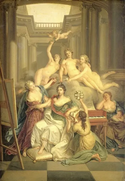 Frederika Sophia Wilhelmina Of Prussia 1751 1820 Wife Of Prince Willem V In The Temple Of The Arts
