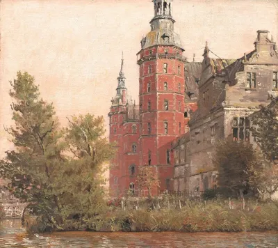 Frederiksborg Castle Seen From The Northwest Study