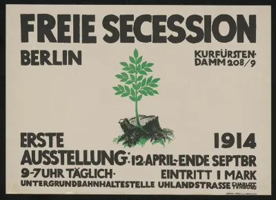 Freie Secession Berlin Kurfurstendamm 2089 Erste Ausstellung