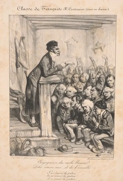 French Class Mr Contrarius On His Pulpit