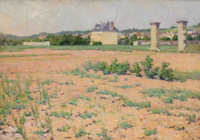French Country Landscape With Houses In The Distance