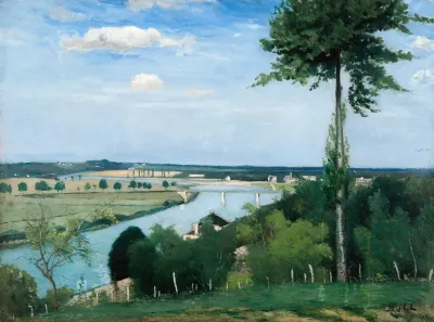 French River Landscape Bois Le Roi