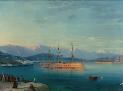 French Ships Departing The Black Sea
