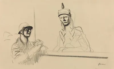 French Soldier Addressing Germania