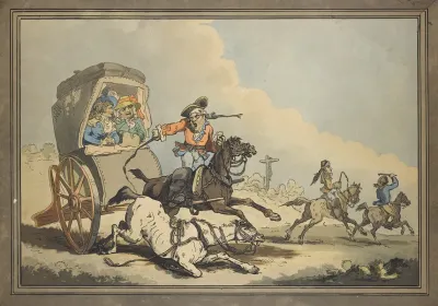 French Travelling Or The First Stage From Calais