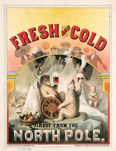 Fresh And Cold Lager Beer Direct From The North Pole