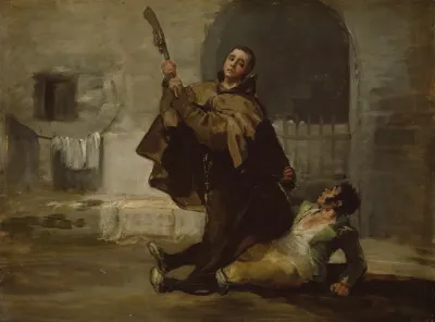 Friar Pedro Clubs El Maragato With The Butt Of The Gun
