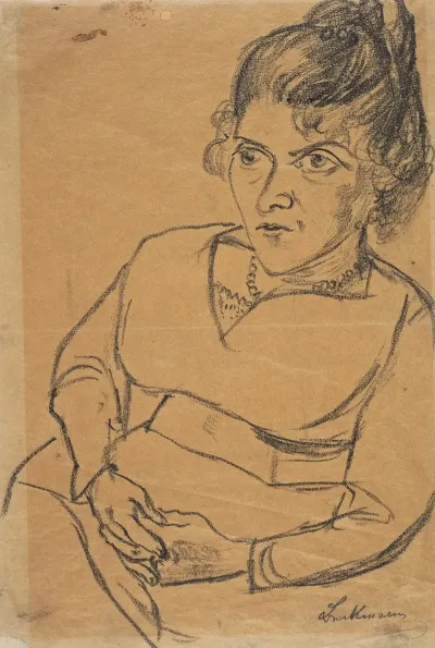 Fridel Battenberg Halbfigur Sitzend